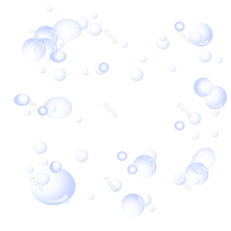蓝色图片,气泡元素,透明气泡PNG,漂浮免抠素材